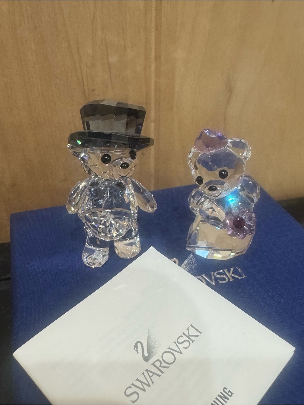 AUTHENTIC Swarovski Kris Bear You and I Crystal Figurine Bride And Groom NEW